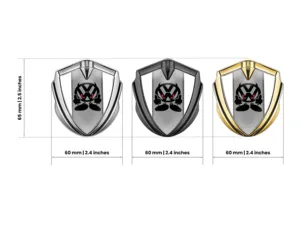 VW Metal Emblem Badge Customizable Force Design